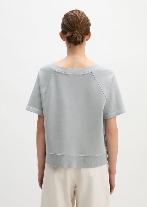 Short sleeve sweatshirt loose — Grey Horizon (alternate view)