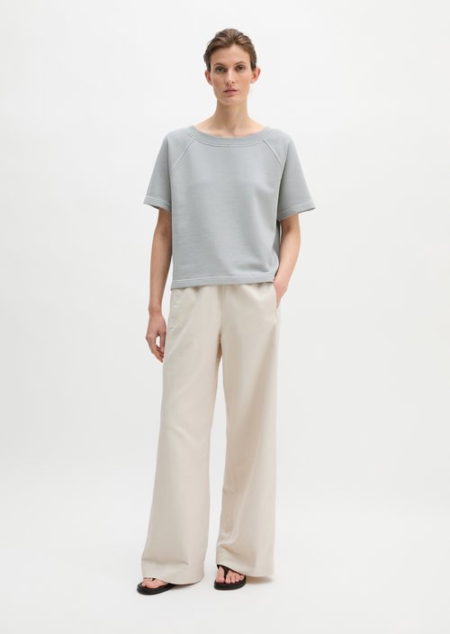 Short sleeve sweatshirt loose — Grey Horizon