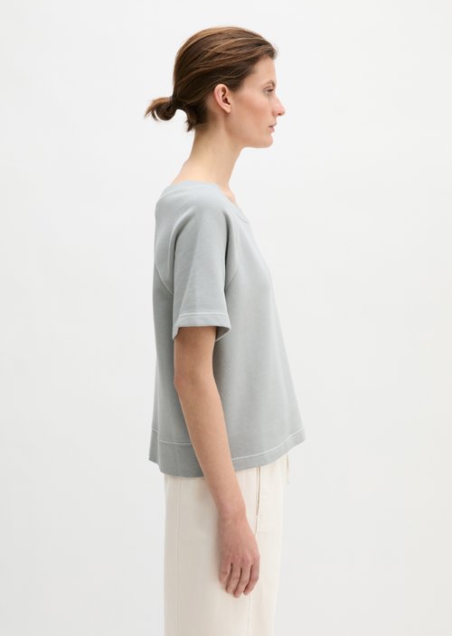 Short sleeve sweatshirt loose — Grey Horizon