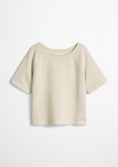 Short sleeve sweatshirt loose — Linen Beige