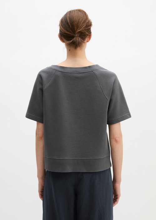 Short sleeve sweatshirt loose — Stormy Sky (alternate view)