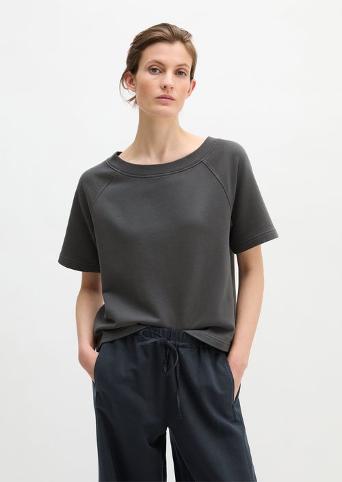 Short sleeve sweatshirt loose — Stormy Sky