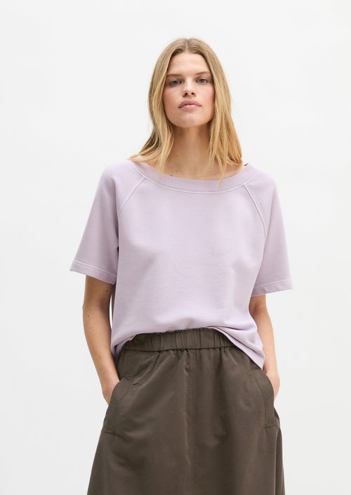 Short sleeve sweatshirt loose — Dusty Lavender
