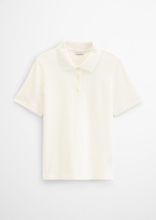 Regular polo shirt — White Cotton