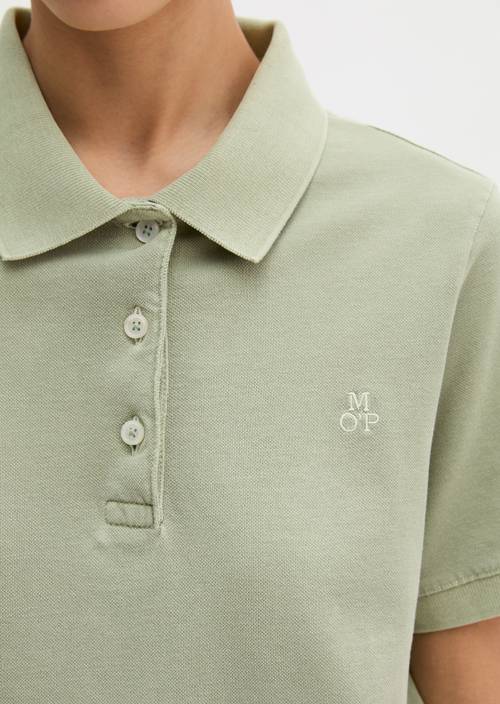 Poloshirt regular Fresh Sage in Detailansicht