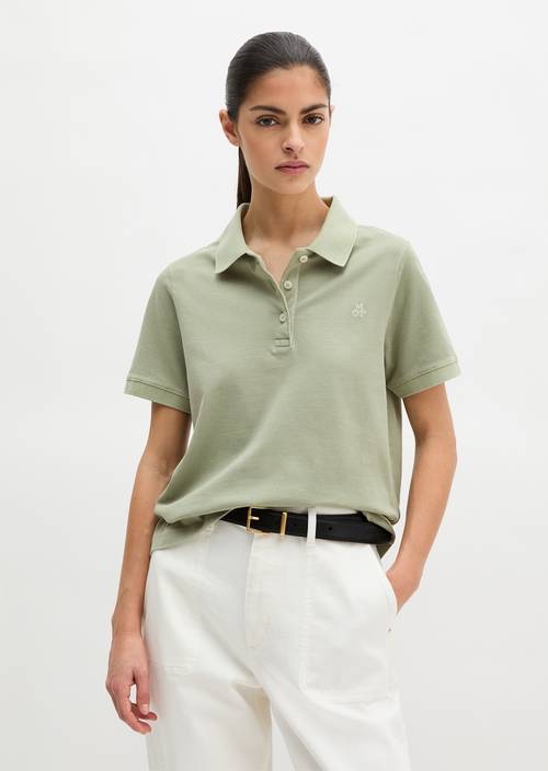 Poloshirt regular Fresh Sage in Frontalansicht