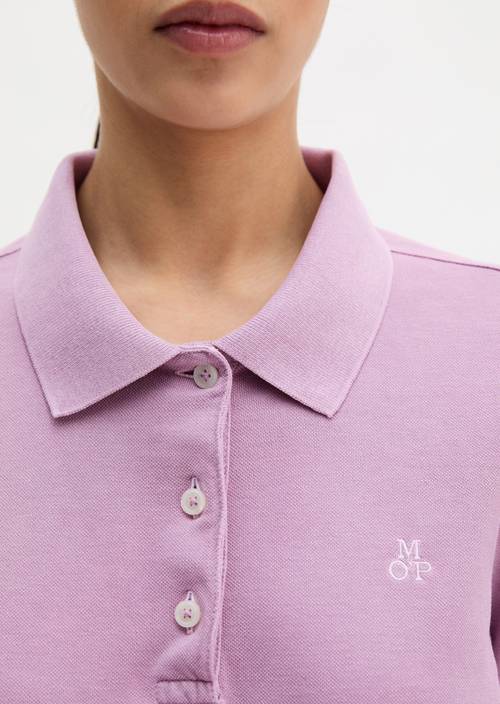 Zwykła koszulka polo Warm Lilac w widoku szczegółowym