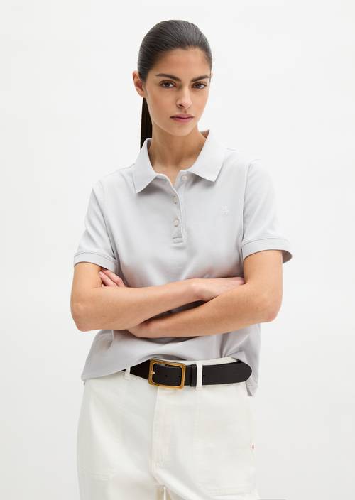 Poloshirt regular Airy Blue in Frontalansicht