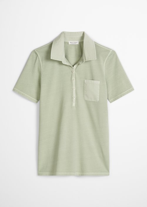 Short sleeve polo shirt slim — Calm Sage