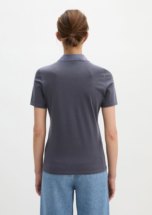Short sleeve polo shirt slim — Stormy Sky