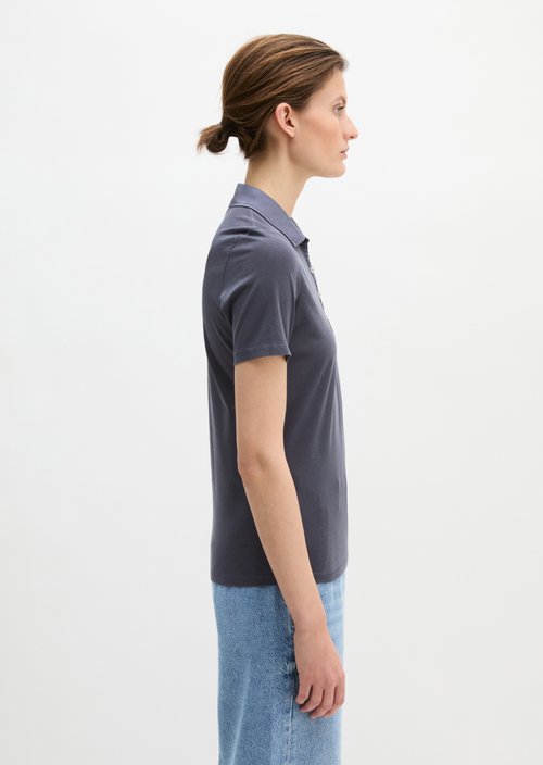 Short sleeve polo shirt slim — Stormy Sky