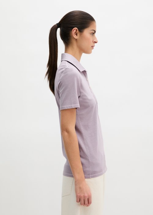 Short sleeve polo shirt slim — Dusty Lavender