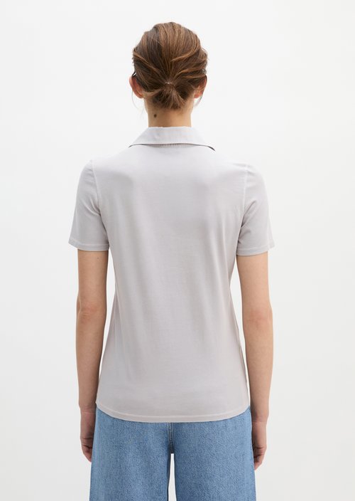 Short sleeve polo shirt slim — Airy Blue