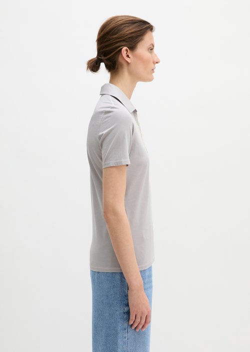 Short sleeve polo shirt slim — Airy Blue