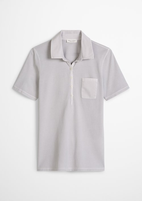 Short sleeve polo shirt slim — Airy Blue