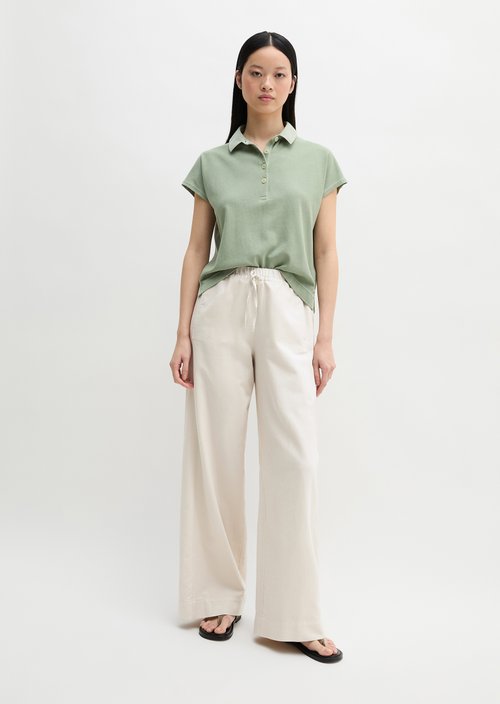 Loose polo shirt — Fresh Sage