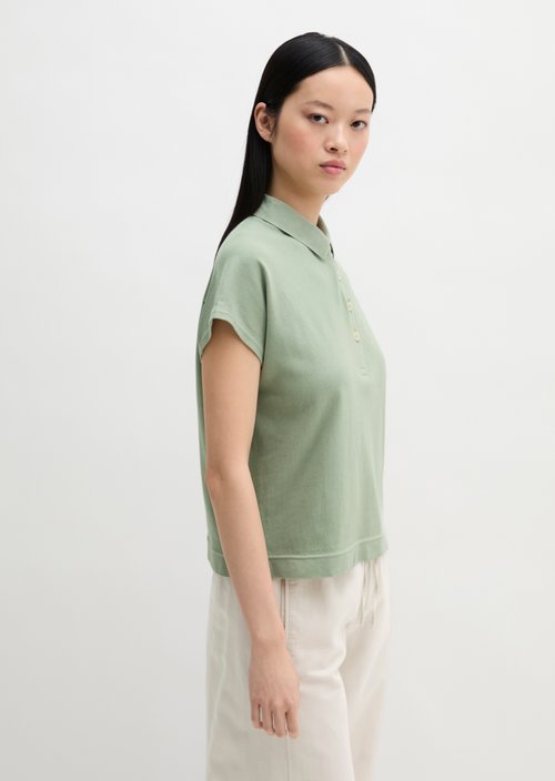 Loose polo shirt — Fresh Sage