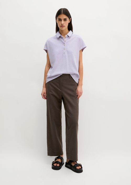 Loose polo shirt — Dusty Lavender