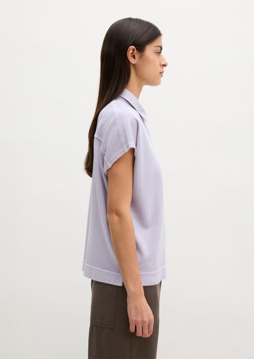 Loose polo shirt — Dusty Lavender