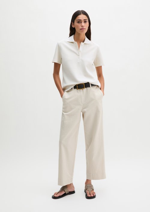Regular polo shirt — Grey Silk