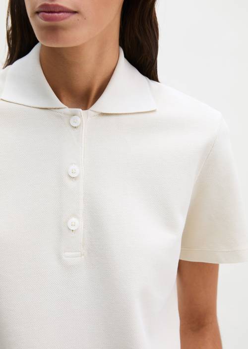 Poloshirt regular Grey Silk in Detailansicht