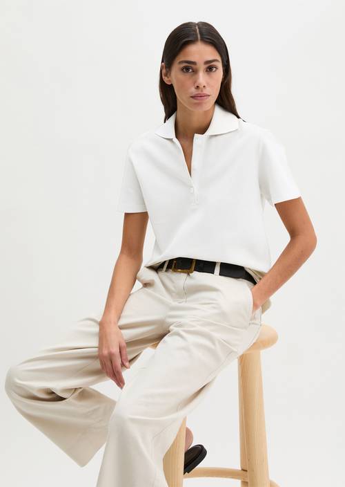 Poloshirt regular Grey Silk in Frontalansicht