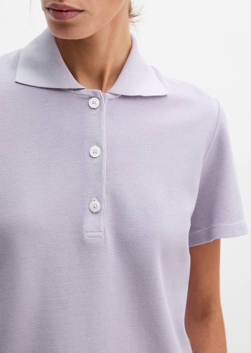 Poloshirt regular Dusty Lavender in Detailansicht