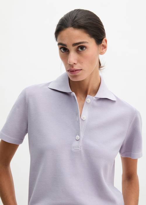 Poloshirt regular Dusty Lavender in Frontalansicht
