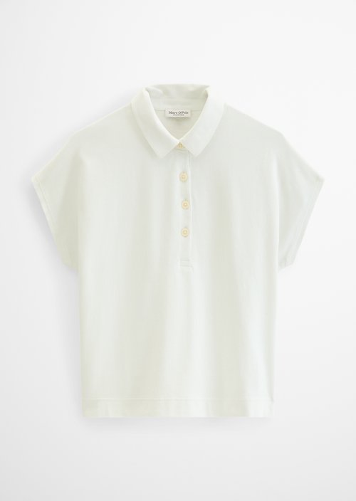 Sleeveless polo shirt loose — Grey White
