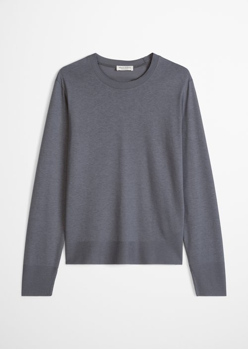 Luxury longsleeve relaxed — Blue Graphite