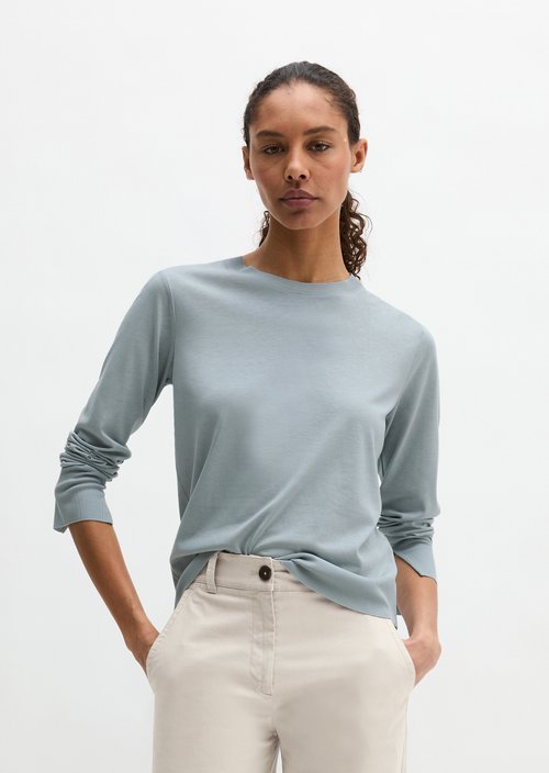 Luxury longsleeve relaxed — Grey Horizon