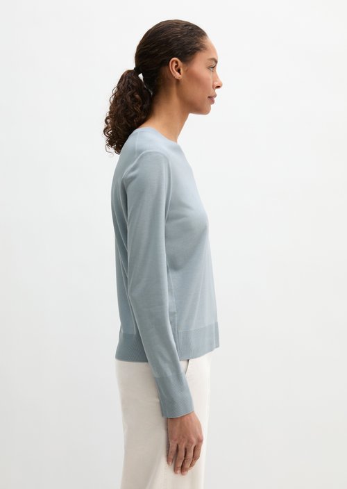 Luxury longsleeve relaxed — Grey Horizon
