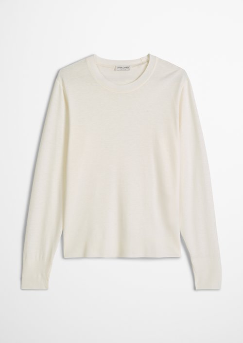 Luxury longsleeve relaxed — White Cotton