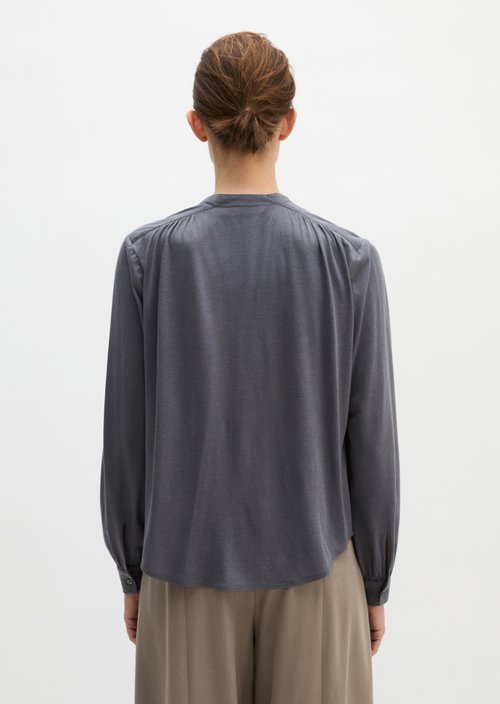 Jersey blouse loose — Blue Graphite