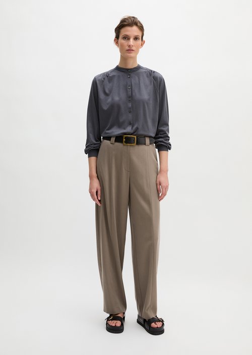 Jersey blouse loose — Blue Graphite