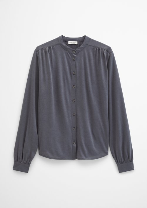 Jersey blouse loose — Blue Graphite