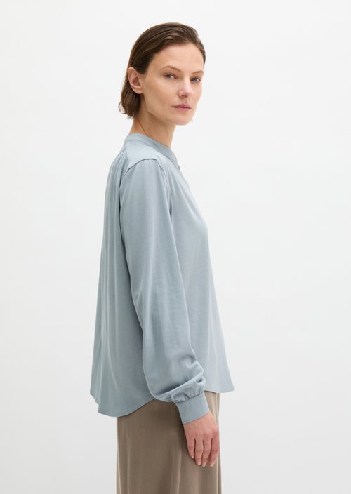 Jersey blouse loose — Grey Horizon