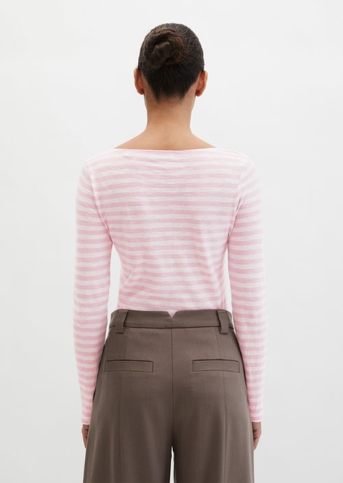 Striped longsleeve regular — Light Purple