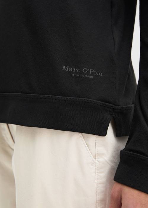 Longsleeve regular Black w widoku szczegółowym