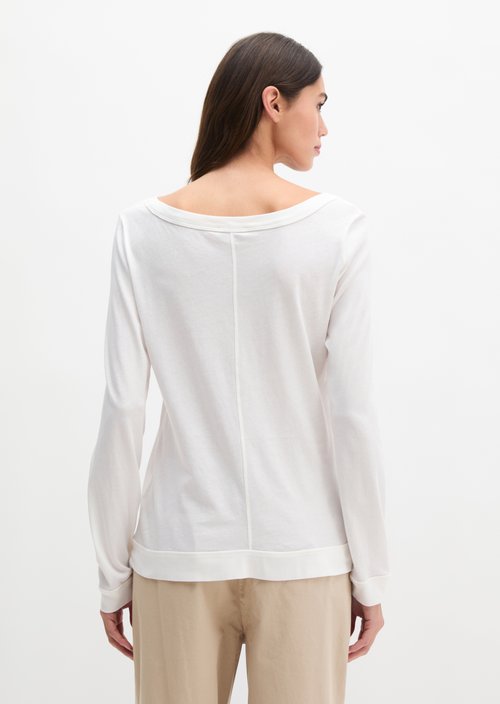 Longsleeve regular — Grey White