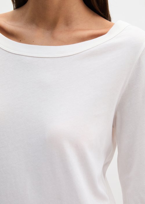 Longsleeve regular — Grey White