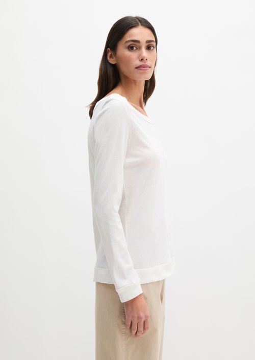 Longsleeve regular — Grey White