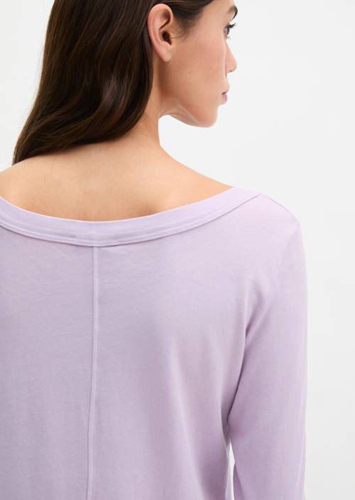 Longsleeve regular Dusty Lavender w widoku szczegółowym