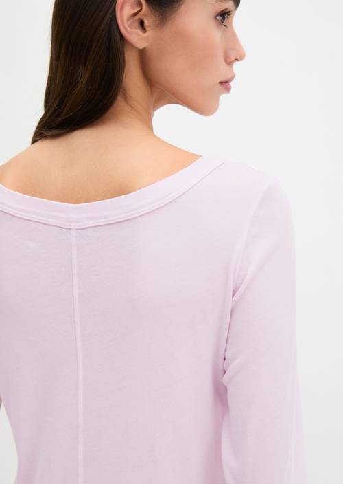 Longsleeve regular Dried Rose w widoku szczegółowym