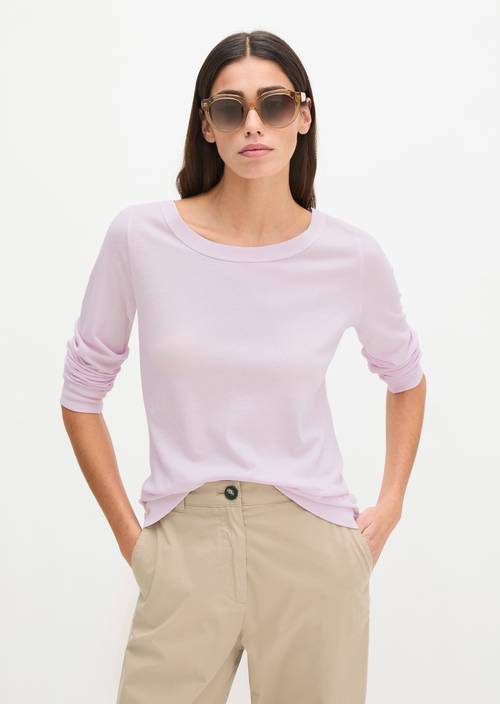 Longsleeve regular Dried Rose w widoku z przodu