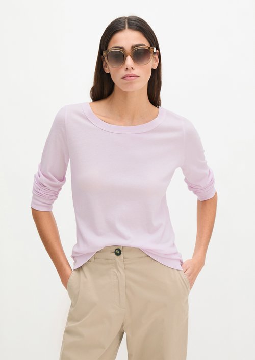 Marc O'Polo Longsleeve regular, Dames, roze, Xs, 100% Katoen