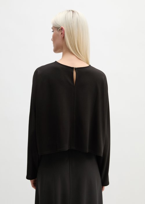 Cropped longsleeve — Black