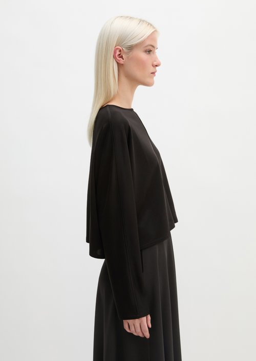 Cropped longsleeve — Black