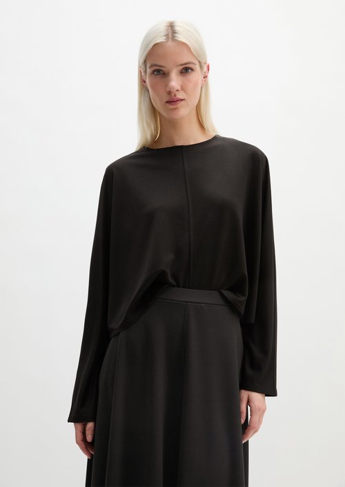 Cropped longsleeve — Black