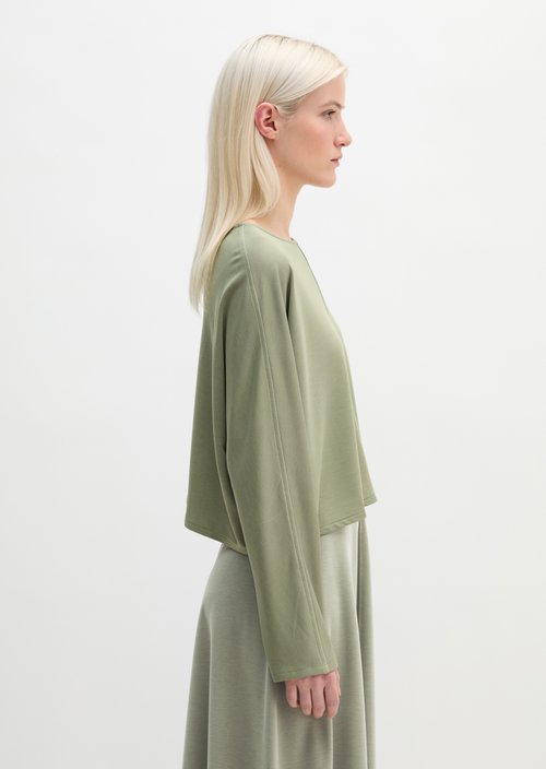 Cropped longsleeve — Fresh Sage